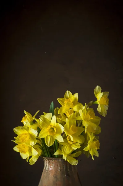 Natürmort sarı narcissuses bir buket — Stok fotoğraf