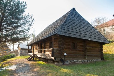 Sabahın erken saatlerinde Ukrayna Karpaty 'deki dağlarda hafif bir sis vardı.