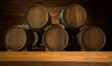 Şarap mahzeninde fıçılar, Porto, Portekiz