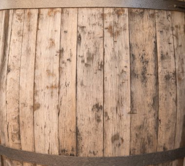 old barrel. Isolated on white, with clipping path. clipart
