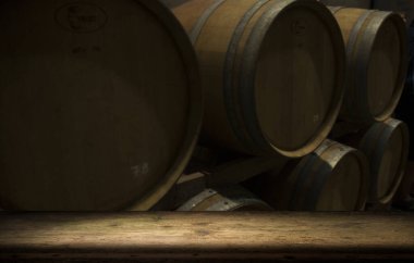 Beyaz arkaplandaki eski varil izo