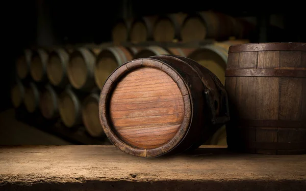 Old barrel isoalted on a white background — Stock Photo, Image