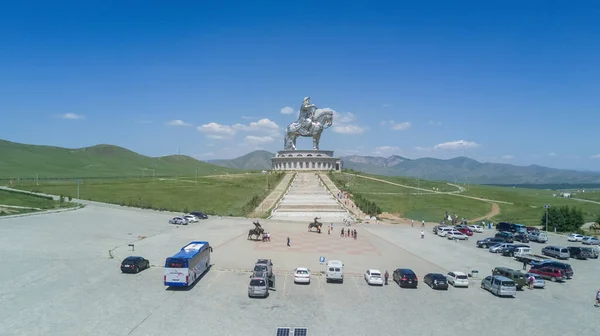 Ulan Bator Mongolia, July 15, 2019: Monument to Genghis Khan in Ulan Bator — Stock Photo, Image