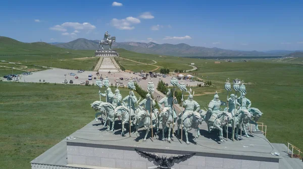 Ulan Bator Mongolia, July 15, 2019: Monument to Genghis Khan in Ulan Bator — Stock Photo, Image