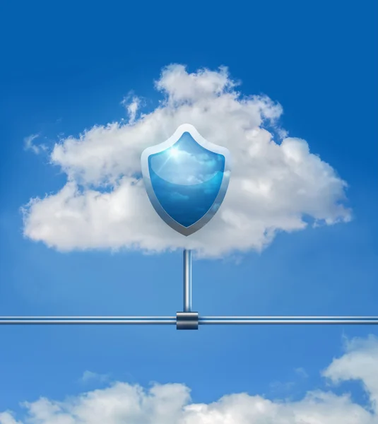 Cloud protection adatbiztonság — Stock Fotó