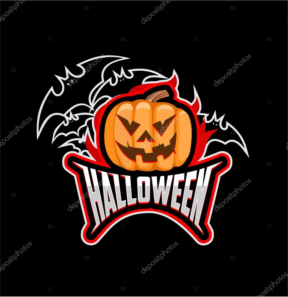 Logo pumpkins for Halloween, Vector Halloween, Halloween logo, Halloween icon, Halloween background,  Halloween illustration,  Halloween sticker,  Halloween badge