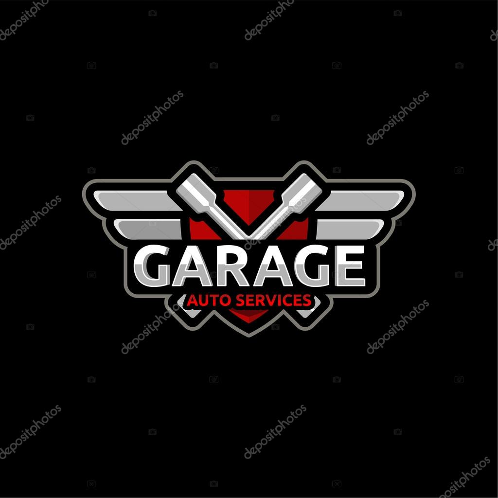 Logo for service repair of cars, Vector.