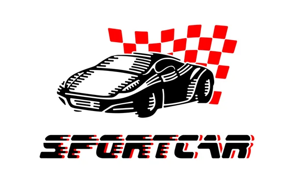 Sport auto-logo — Stockvector