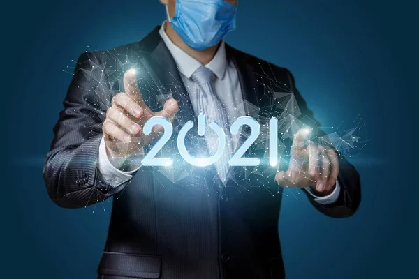 Das Konzept Von New 2021 Der Wirtschaft — Stockfoto