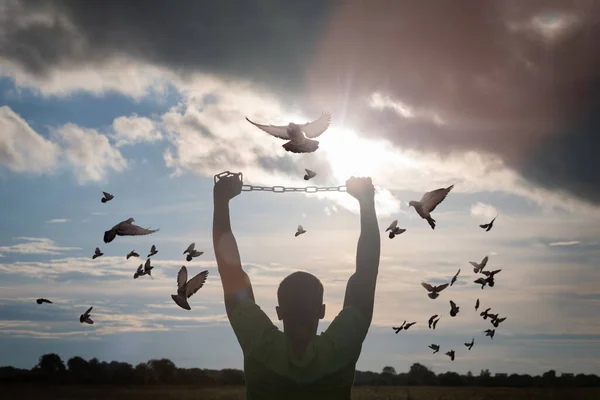 Conceito Esperança Libertação Dos Vícios — Fotografia de Stock