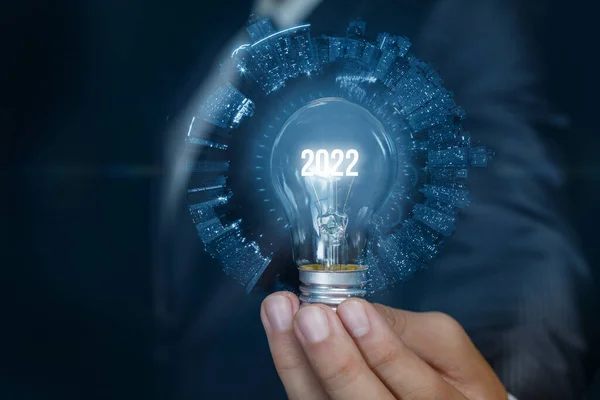 Begreppet Nytt 2022 Med Nya Idéer Näringslivet — Stockfoto