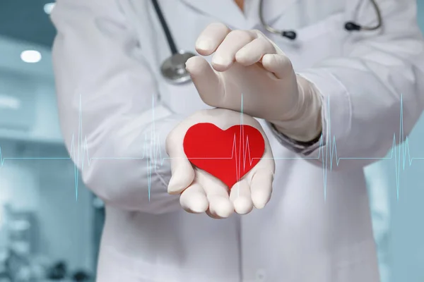 Concept Protection Support Treatment Heart Doctor — Stockfoto