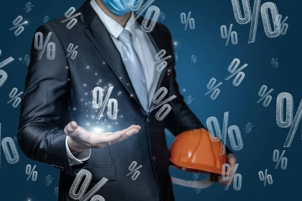 Verkaufs Und Rabattkonzepte Maschinenbau Oder Der Bauindustrie — Stockfoto