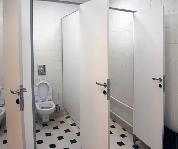 Public Men Toilet White Toilets — Stock Photo, Image