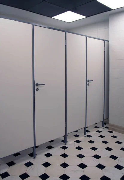 White Doors Handles Toilet — Stock Photo, Image