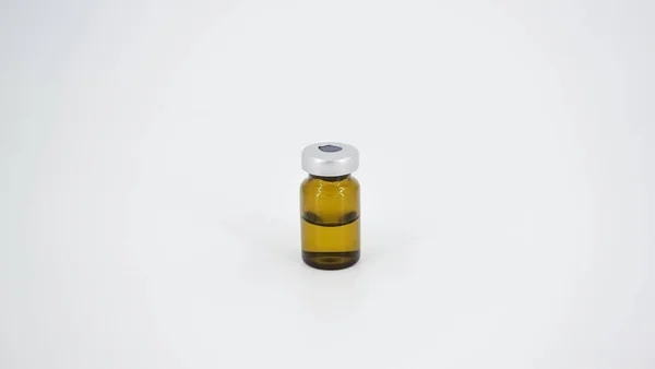 Impfflüssigkeit Einer Glasflasche — Stockfoto