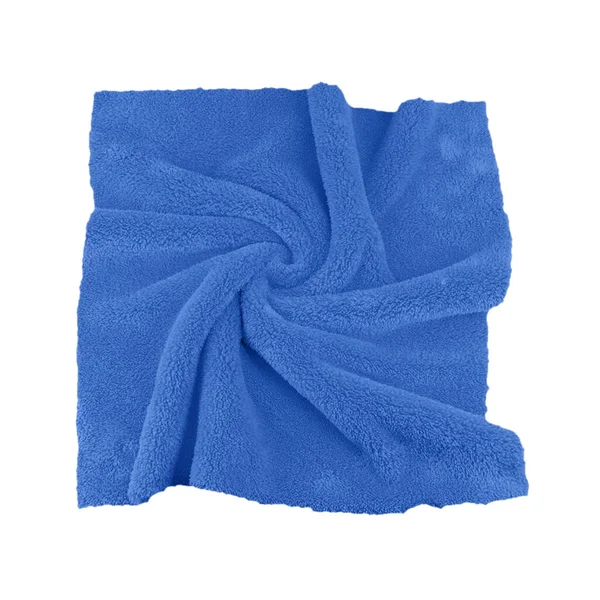Голубое Полотенце Микроволокна Линькой — стоковое фото