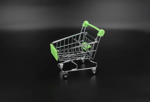 Carro Compras Aislado Sobre Fondo — Foto de Stock