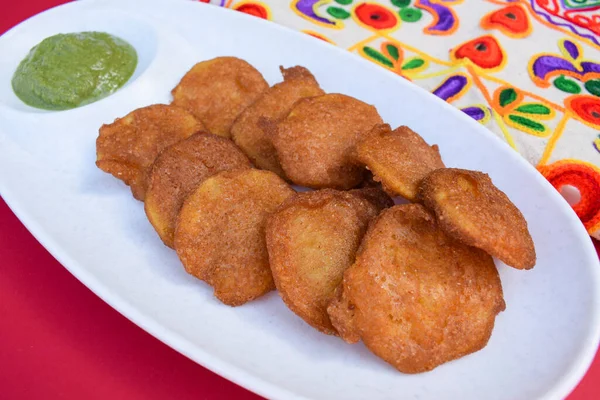 Farali Bhajiya Aus Fastenteig Aus Amaranth Buchweizen Und Kastanienmehl Auch — Stockfoto