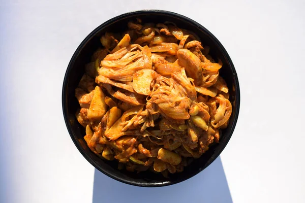 Jackfruit Stir Fry Curry Kathal Sabji Indian Delicious Side Dish — Stock Photo, Image