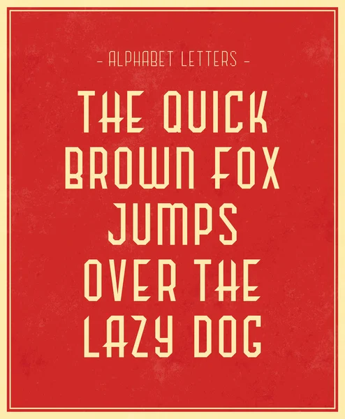 The quick brown fox jumps over the lazy dog — Stock Vector