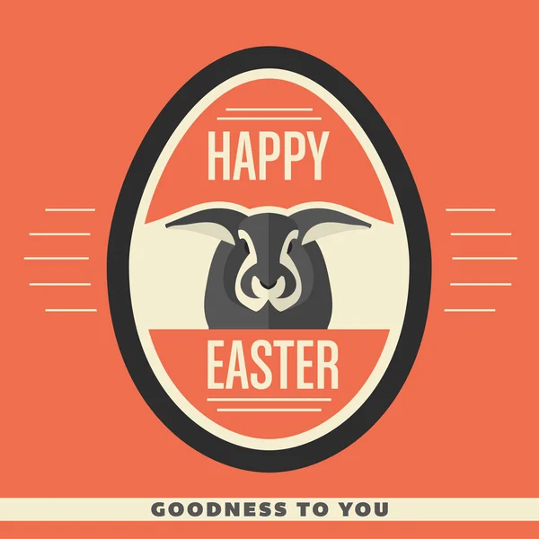 Easter bunny powitanie karta — Wektor stockowy