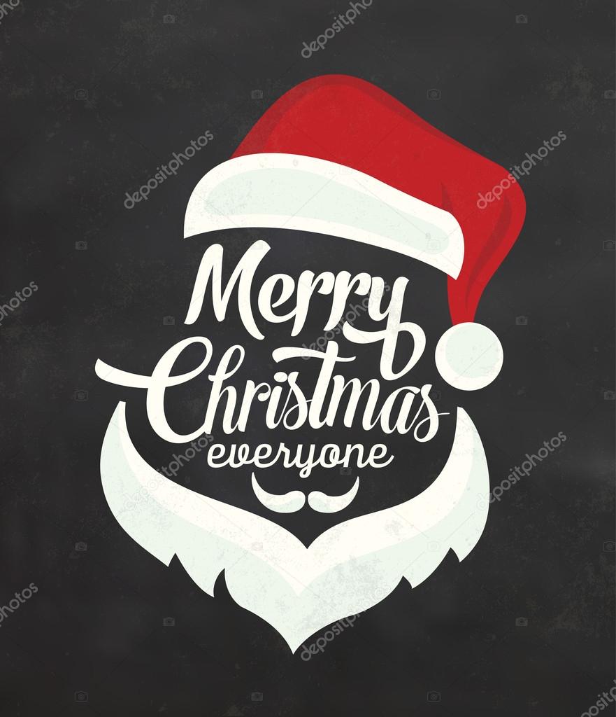 Christmas Typographic Background