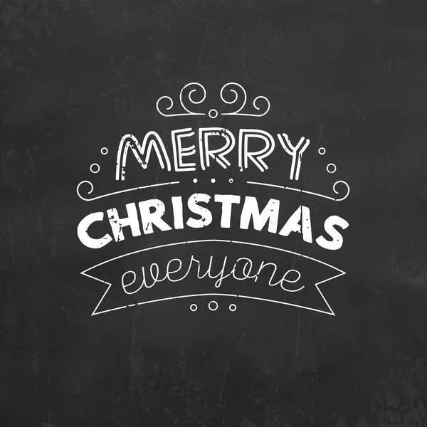 Weihnachten typografischer Hintergrund — Stockvektor