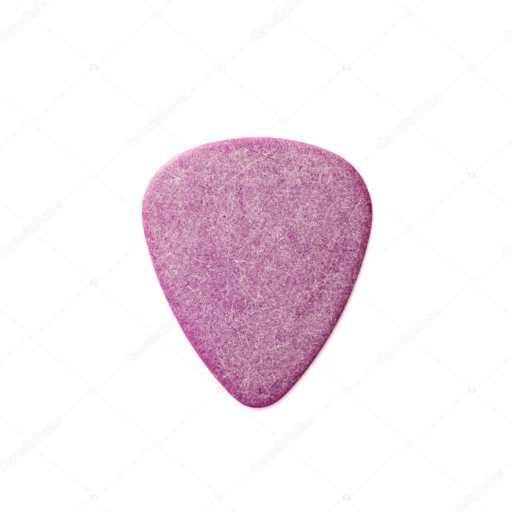 guitar pick isolated on white