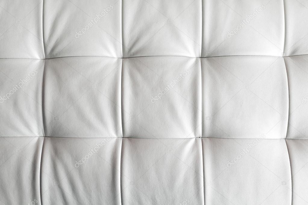 Leather upholstery white