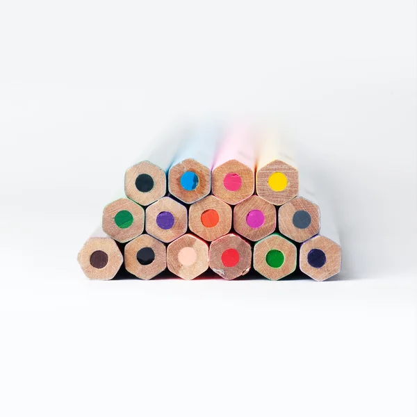 Colored pencils background — Stock Photo, Image