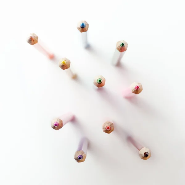 Colored pencils vertical — Stock Photo, Image