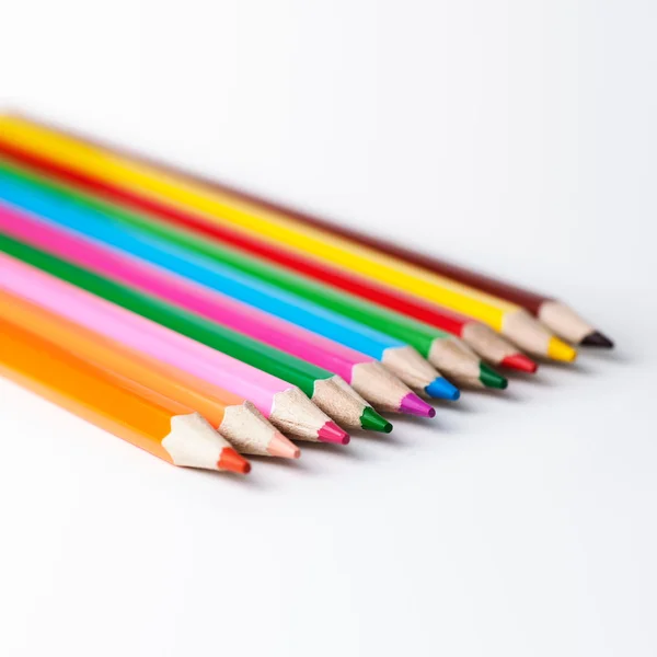 Colour pencils close up — Stock Photo, Image