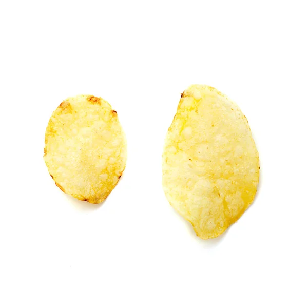 Batatas fritas isoladas no fundo branco — Fotografia de Stock