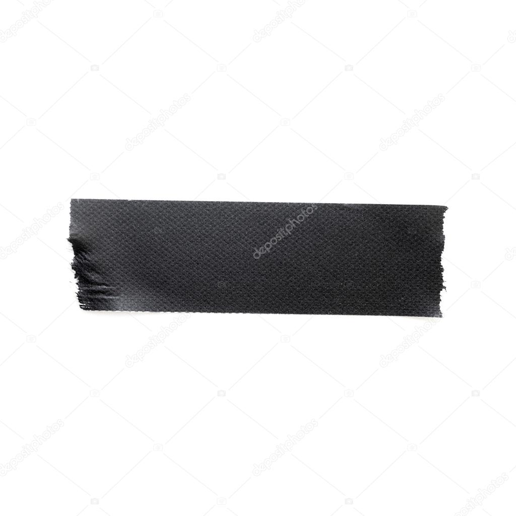 black matte cloth tape isolated