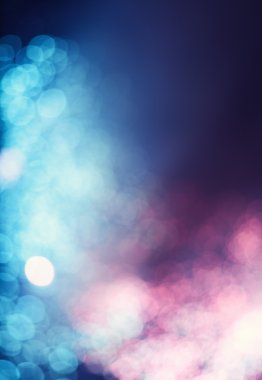 Mavi menekşe bokeh soyut ışık arkaplanı