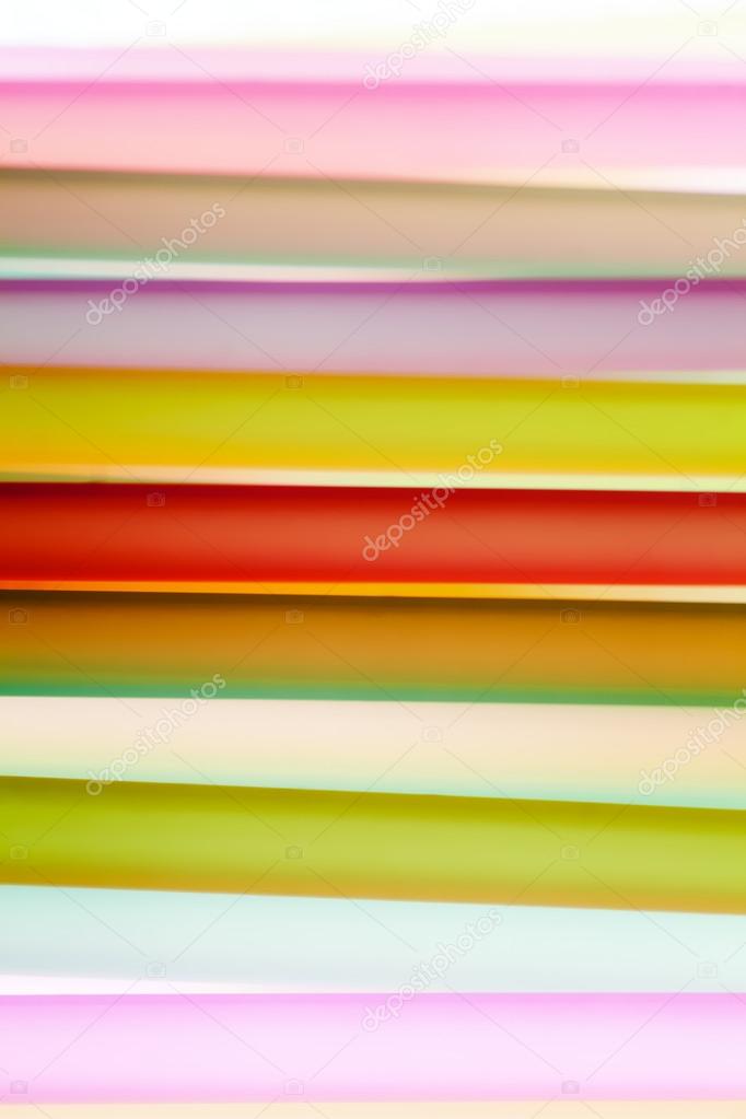 blurred background with Drinking straws