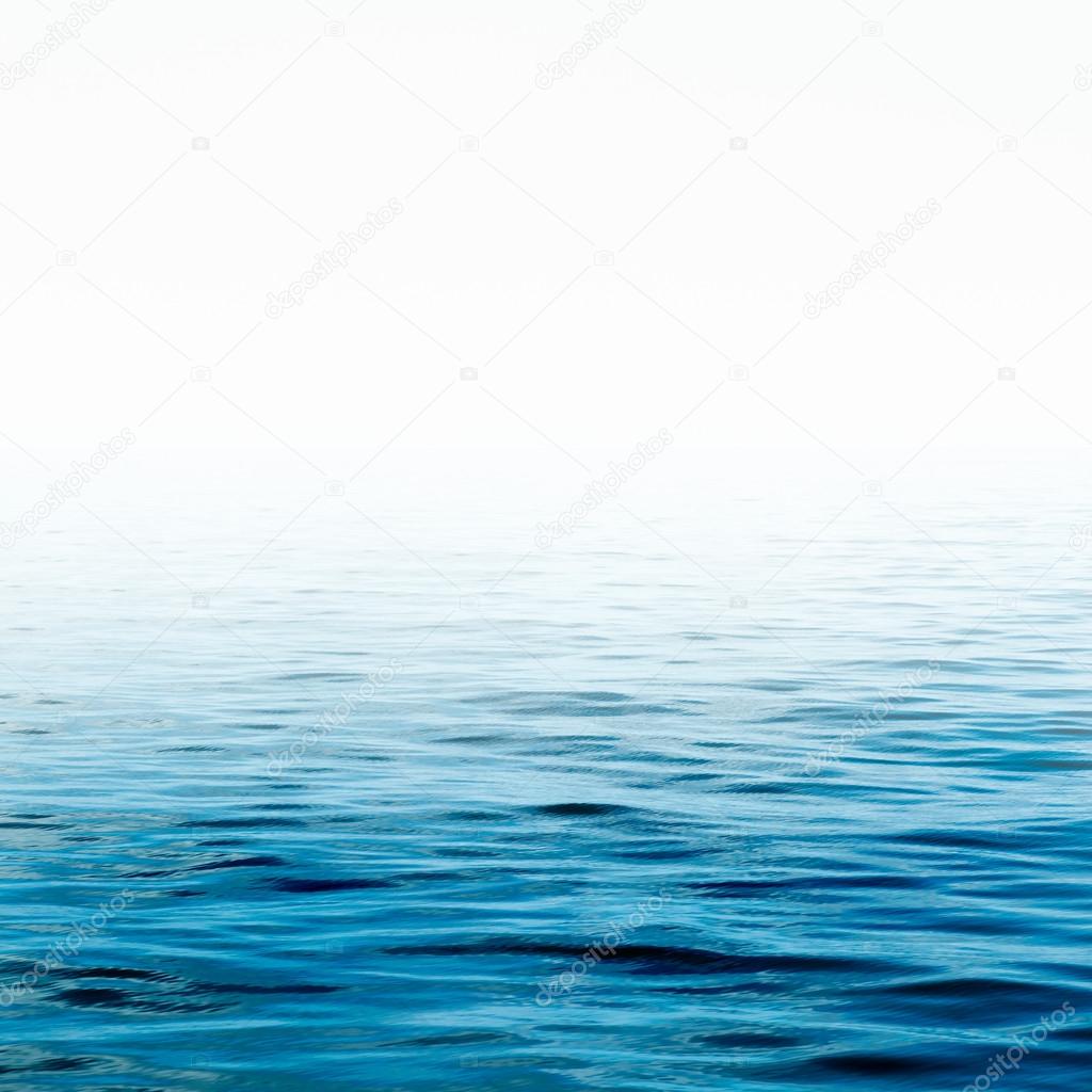 Blue sea water surface