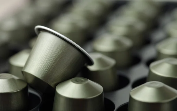 Coffee capsules close up — Stock Photo, Image