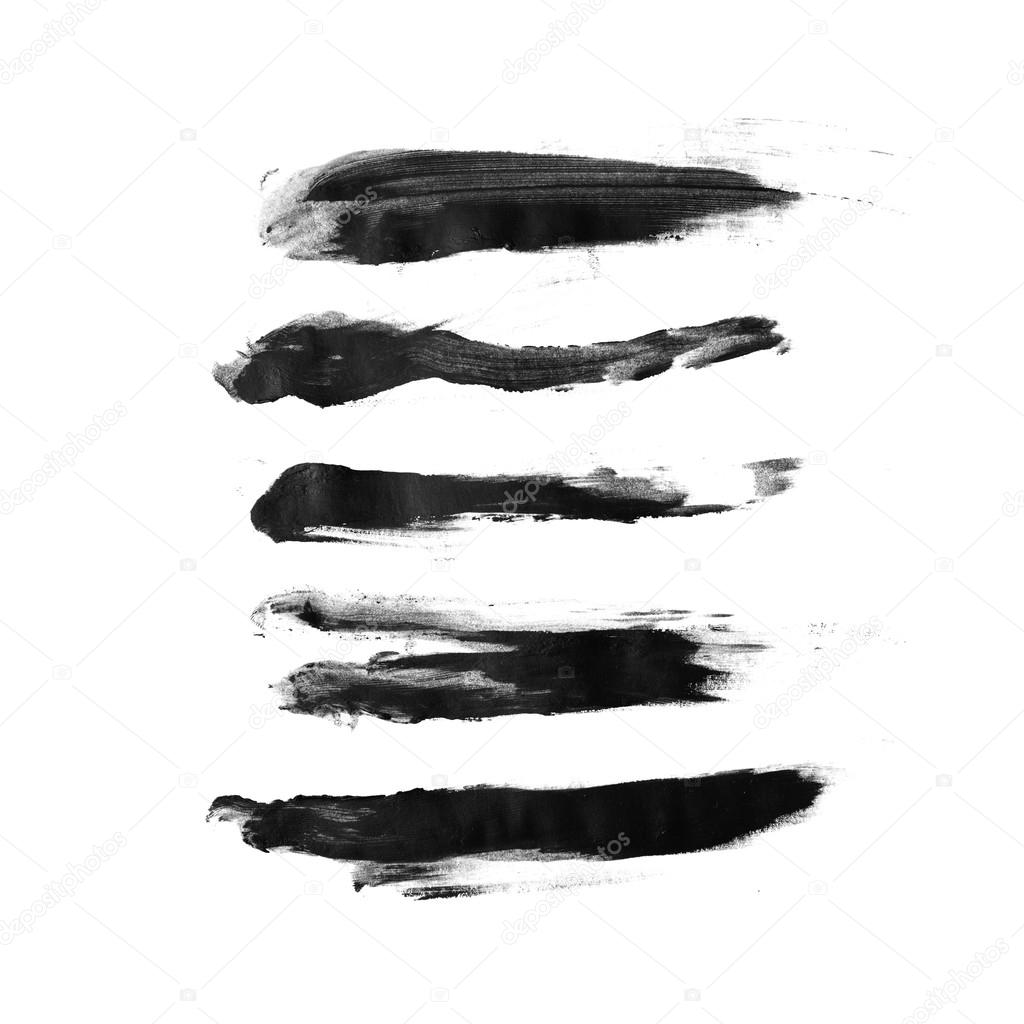 Black brush strokes collection