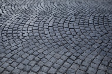 gri parke taşı döşemesi