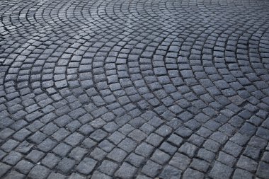 Grey cobblestone pavement clipart