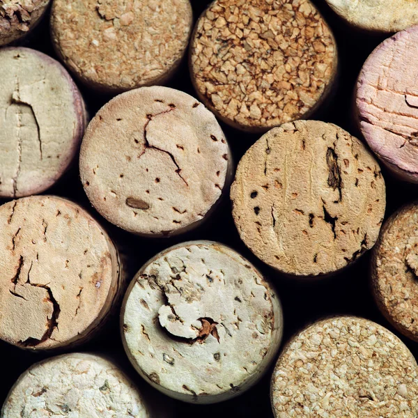 Stacked wine corks — Stock Photo, Image