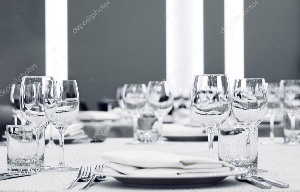 Table set for an event