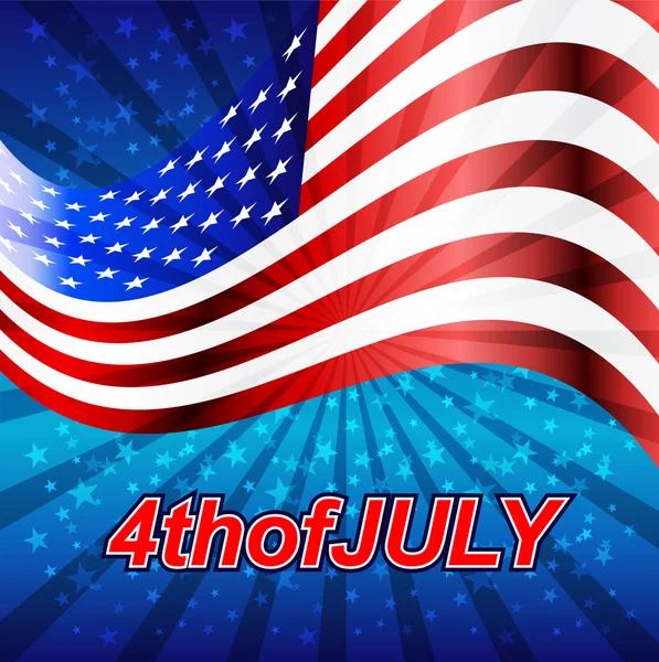4. της αμερικανικής ανεξαρτησίας Ιουλίου ημέρα σήμα. Διάνυσμα — Διανυσματικό Αρχείο