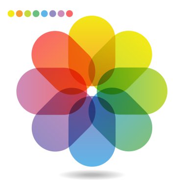 çiçek simgesi vektör illüstrasyonu.