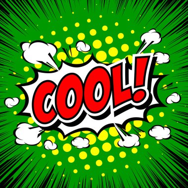 Sakin ol! Komik konuşma balonu, çizgi film.