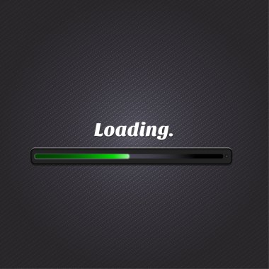 Yeşil yükleme bar. Vektör