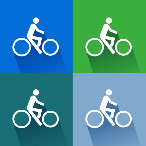 Sign bicycles. illustrator EPS 10 — Stock Vector