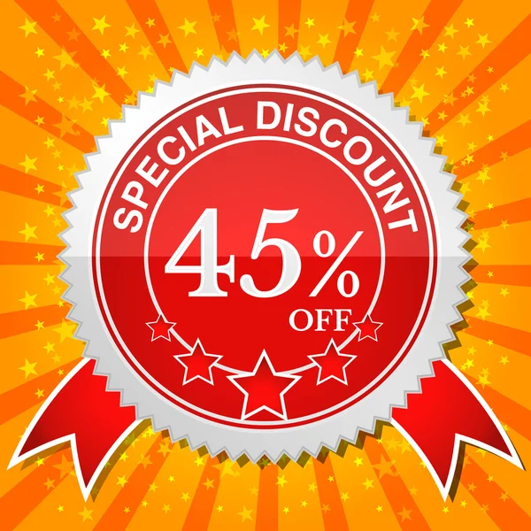 Special Discount 45% Off — Stock Vector